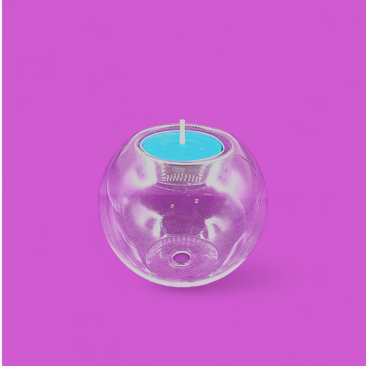 Candle Holder  -  Glass $15